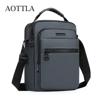Мужская сумка AOTTLA, Многофункциональные сумки через плечо, Повседневная Новая сумка через плечо, мужская Брендовая маленькая сумка-мессенджер, спортивная сумка для мужчин на открытом воздухе