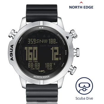 Мужские водонепроницаемые 100-метровые умные цифровые часы Freedom /Для подводного плавания с аквалангом, Альтиметр, Барометр, Компас, Температурные часы
