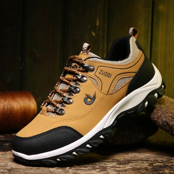 Мужские кроссовки JIEMIAO большого размера 48, уличная походная обувь, нескользящая дышащая удобная повседневная спортивная обувь