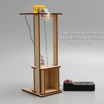 Наборы для научных экспериментов с лифтом, игрушка для строительства стволовых клеток, модель электрического лифта 
