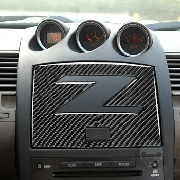 Навигационная крышка из углеродного волокна, дверная наклейка на приборную панель, декоративные модифицированные автомобильные аксессуары для Nissan 350Z Z33 2003-2009