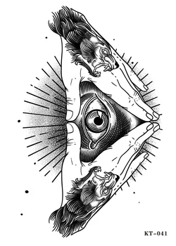 Наклейка с татуировкой в виде травяного сока, водонепроницаемый долговечный Цветок, рука с глазом, рука с призраком, поддельная татуировка Для мужчин и женщин