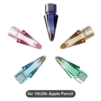 Наконечник ручки с сенсорным экраном для Apple Pencil 1/2 поколения iPad Pro, прозрачные сменные наконечники для карандашей IPencil, прозрачный сменный наконечник