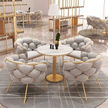 Настраиваемые офисные стулья в скандинавском стиле, Журнальный столик, Комбинированный набор, Балконные Столики, Простая деловая стойка, футбольный диван
