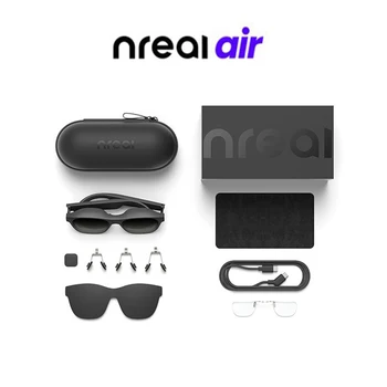 Новые очки Nreal Air Smart AR, HD, Гигантский проекционный экран мобильного компьютера, Портативная игра, Видео, Музыка, Солнцезащитные очки