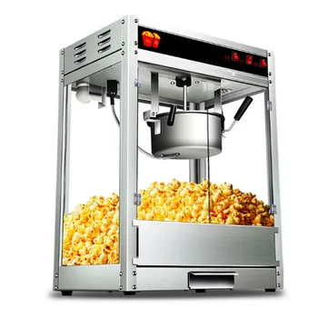 Новый дизайн электрического коммерческого автомата по продаже попкорна цена машины для приготовления попкорна
