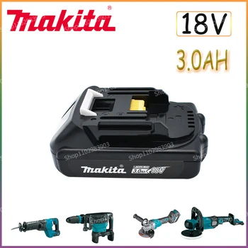 Новый Литий-ионный Аккумулятор Makita 18V 3.0Ah Для Makita BL1830 BL1815 BL1860 BL1840 194205-3, Сменный Аккумулятор Для Электроинструментов