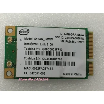 Новый оригинальный для Intel Wifi Link 5100 512_MMW Mini PCI-E 300 Мбит/с 802.11a/b/g/n 2,4 G/5,0 ГГц WiFi Беспроводная карта Wlan