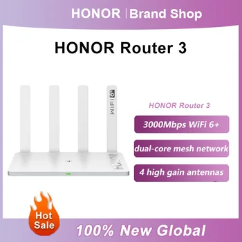 Новый Оригинальный маршрутизатор Honor 3 WiFi 6 + 3000 Мбит/с, 2,4 ГГц и 5 ГГц, двухъядерный 128 МБ Беспроводной WiFi удлинитель, Умный Домашний маршрутизатор, Простая настройка