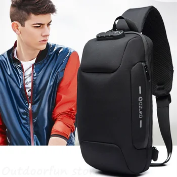 Новый противоугонный рюкзак с кодовым замком, с несколькими карманами, USB, Водонепроницаемая мужская сумка через плечо, для прогулок по городу, для пеших прогулок, для мальчиков