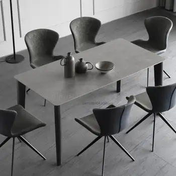 Новый роскошный обеденный стол с мраморной столешницей в скандинавском стиле, Мебель для столовой, кухонный стол в стиле минимализма высокого класса