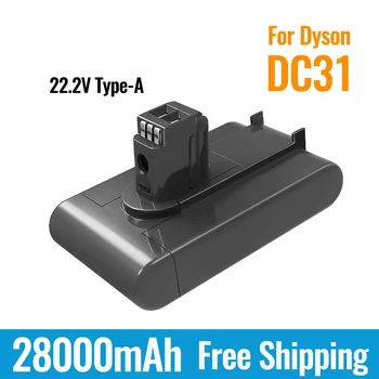 Новый (тип A) литий-ионный вакуумный аккумулятор 22,2 В 28000 мАч для Dyson DC35, DC45, DC31, DC34, DC44, DC31 Animal, DC35 Animal, 917083-01