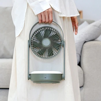 Ночник Бытовой настольный Электрический вентилятор с качающейся головкой, Мини-настенный маленький вентилятор