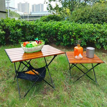 Облегченный алюминиевый складной стол Портативный походный стол 캠핑 테 Picnic블 Принадлежности для пикника на открытом воздухе, для кемпинга, для пеших прогулок, для пляжа, для патио, портативный