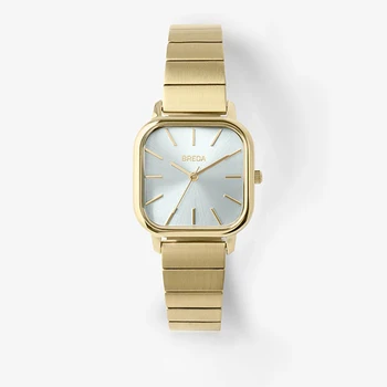 Ограниченная серия женских квадратных часов Bredan watch, нишевые роскошные кварцевые часы, стальной ремешок, модные, простые и водонепроницаемые
