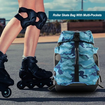 Переносная сумка для роликовых коньков, сумка для катания на коньках, Дышащий рюкзак для переноски, Дышащие чехлы, сумка для обуви для катания на коньках