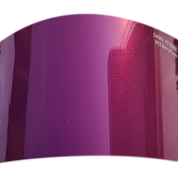 Пленка для автомобильной краски с ПЭТ-подложкой, Глянцевое Металлическое виниловое пластиковое покрытие для автомобилей Ягодно-фиолетового цвета
