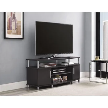 Подставка для телевизора Ameriwood Home Carson для телевизоров до 50 дюймов, мебель для эспрессо, гостиная, ТВ-столы для гостиной