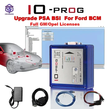 Полный терминальный программатор IO-PROG Новая лицензия для PSA BSI для GM/Opel Полная лицензия I/O Prog ECU TCM BCM EPS K-line CAN BD9 & OB