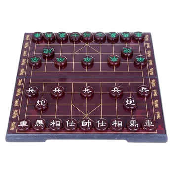 Портативные китайские шахматы (Xiangqi), набор магнитных настольных игр для путешествий, Традиционные классические обучающие стратегические игры Xiangqi