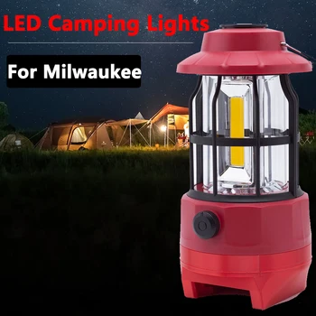 Портативный подвесной светодиодный фонарь для кемпинга Milwaukee 18V с литий-ионным аккумулятором, уличный фонарь для кемпинга (не включает аккумулятор)
