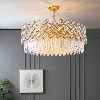 Постмодернистский свет роскошная хрустальная люстра современный минималистичный светильник для гостиной, столовой, спальни 2021 лампы