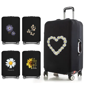 Предметы первой необходимости для путешествий, сумки для багажа, защитный чехол, Модный Новый эластичный чехол для чемодана с принтом маргаритки 18-32 дюймов, аксессуары для путешествий