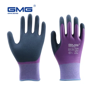 Рабочие перчатки GMG, латексные, песчаные, водонепроницаемые, нескользящие, для сада, рыбалки, транспортировки, механические перчатки промышленной безопасности для женщин