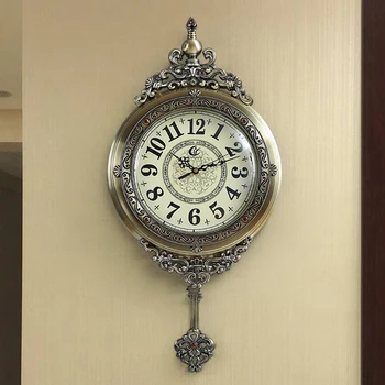 Роскошные Старинные Декоративные Настенные часы Из Механического Металла, Стильные Необычные Настенные часы, Бесшумное Украшение комнаты Relogio De Parede AB50WC