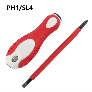 Ручка для измерения напряжения, Отвертка двойного назначения PH1/SL4 PH1/SL5 PH2/SL6, Электрический датчик мощности с двойной головкой, сенсорная ручка
