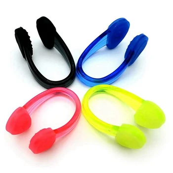 Силиконовые водонепроницаемые зажимы для носа для плавания, затычки для носа у бассейна для взрослых, набор из 8 штук