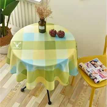 Скатерть в скандинавском стиле с принтом ins, простая водонепроницаемая и маслостойкая ресторанная домашняя круглая скатерть для стола