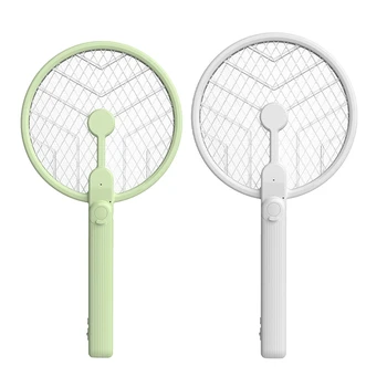 Складная Электрическая Мухобойка от комаров 4 В 1, Перезаряжаемая лампа от комаров, зеленая