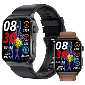 Смарт-часы E500 для Мужчин, Новые Цифровые часы с полным сенсорным экраном, Спортивные Фитнес-Часы для измерения сердечного ритма, Спортивные Умные Часы для Женщин