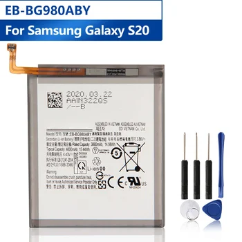 Сменный аккумулятор телефона EB-BG980ABY для Samsung Galaxy S20, перезаряжаемый аккумулятор 4000 мАч