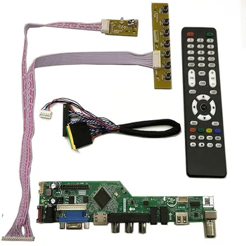 ТВ + HDMI + DVI + VGA Плата драйвера Moniter Комплект для Ноутбука Экран LCD LED 1366x768 1600x900 1920x1080 LVDS 40 контактов