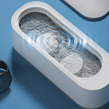 Умная машина для ультразвуковой чистки Ультразвуковая ванна Ювелирные Изделия Кольцо Очки Часы 45000 Гц Высокочастотный вибрационный инструмент для мытья
