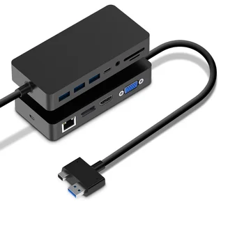Универсальный USB-концентратор type c, док-станция, мульти USB 3.0-концентратор HD-MI 4K для surface