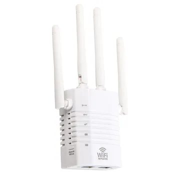 Усилитель Wi-Fi Беспроводной 2,4 ГГц и 5,8 ГГц Двухдиапазонный Wi-Fi Ретранслятор 1200 Мбит/с Четыре Антенны 2,4 G 5G Усилитель интернет-сигнала