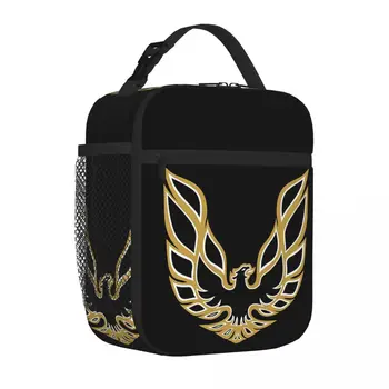 Хлопковые сумки с логотипом Trans Am Firebird Плюс Изолированные сумки для ланча, термосумка, ланч-боксы, термосумка-холодильник, ланч-бокс для женщин, девочек, школы