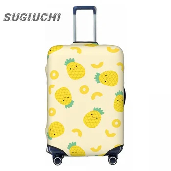 чехол для багажа с изображением ананаса, Аксессуары для путешествий, Эластичный Пылезащитный чехол с принтом, сумка-тележка, защитный чехол