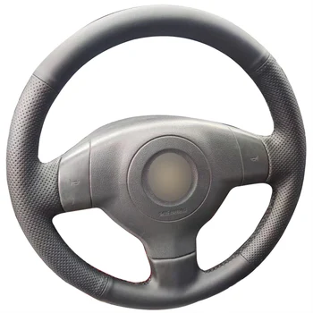 Чехол для рулевого колеса ручной работы из микроволокнистой кожи для Suzuki Sx4 2009, автомобильные аксессуары для плетения