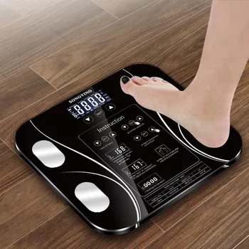 Шкала жировых отложений человека в ванной, ИМТ, ЖК-цифровые весовые весы Mi, Напольный дисплей, Индекс тела, Электронные умные весы