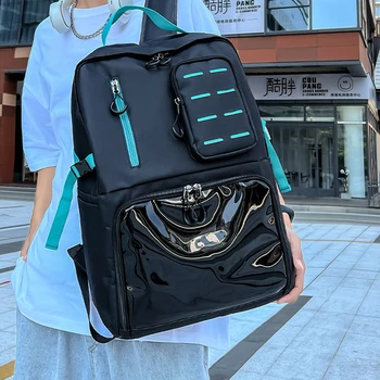 Школьные сумки для подростков, рюкзак для студентов колледжа, мужская нейлоновая корейская сумка для книг