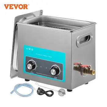 Электрический ультразвуковой очиститель VEVOR 6L, Портативная стиральная машина для мытья посуды, Ультразвуковая бытовая техника